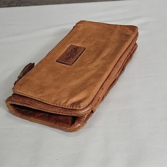 Vilenca Holland for Anthropologie Brown Woven Leather Clutch Wallet - Picture 5 of 10